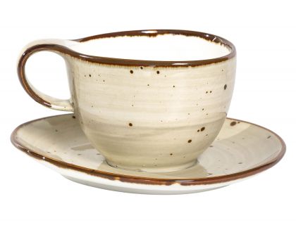 ХОРЕКА ГРАФИТ, набор чайный (2) чашка 250мл + блюдце 160х150мм, индивид.упаковка - гофрокороб