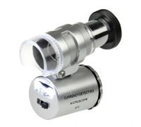 Микроскоп Kromatech 60x мини, с подсветкой (2 LED) и ультрафиолетом (9882)